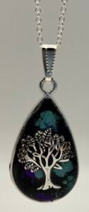 Tree of Life teardrop necklace